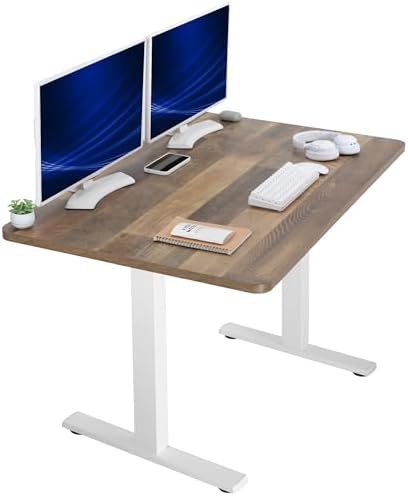  VIVO DESK-KIT-1B7B-36 - Escritorio eléctrico de pie de 71 x 36 pulgadas, ajuste de altura de memoria, serie 1B, marco negro con parte superior negra