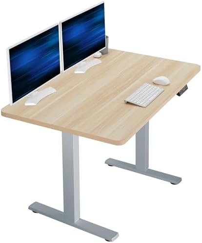  VIVO DESK-KIT-1B7B-36 - Escritorio eléctrico de pie de 71 x 36 pulgadas, ajuste de altura de memoria, serie 1B, marco negro con parte superior negra
