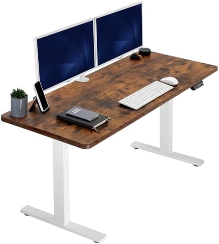  VIVO DESK-KIT-1B7B-36 - Escritorio eléctrico de pie de 71 x 36 pulgadas, ajuste de altura de memoria, serie 1B, marco negro con parte superior negra