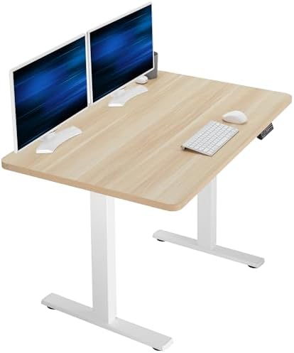  VIVO DESK-KIT-1B7B-36 - Escritorio eléctrico de pie de 71 x 36 pulgadas, ajuste de altura de memoria, serie 1B, marco negro con parte superior negra
