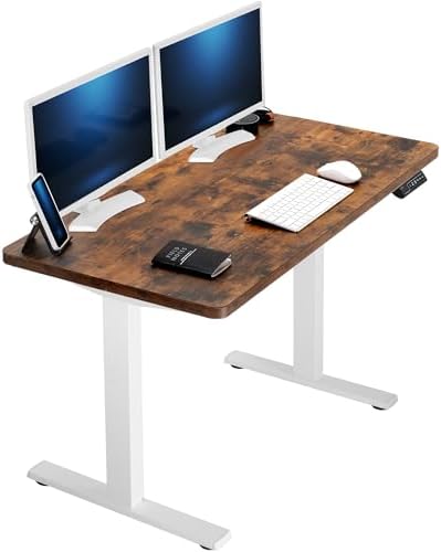  VIVO DESK-KIT-1B7B-36 - Escritorio eléctrico de pie de 71 x 36 pulgadas, ajuste de altura de memoria, serie 1B, marco negro con parte superior negra
