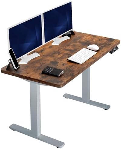  VIVO DESK-KIT-1B7B-36 - Escritorio eléctrico de pie de 71 x 36 pulgadas, ajuste de altura de memoria, serie 1B, marco negro con parte superior negra