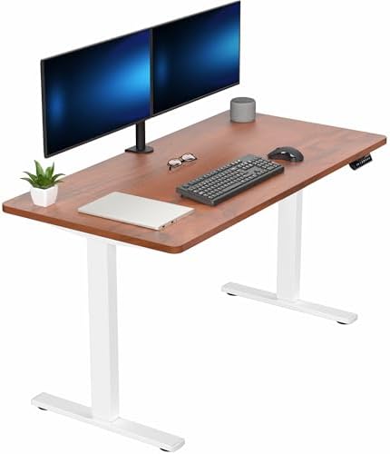  VIVO DESK-KIT-1B7B-36 - Escritorio eléctrico de pie de 71 x 36 pulgadas, ajuste de altura de memoria, serie 1B, marco negro con parte superior negra