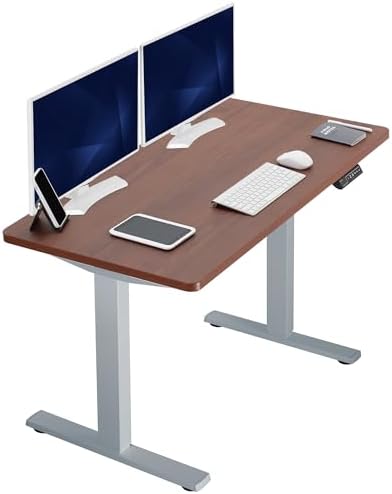  VIVO DESK-KIT-1B7B-36 - Escritorio eléctrico de pie de 71 x 36 pulgadas, ajuste de altura de memoria, serie 1B, marco negro con parte superior negra