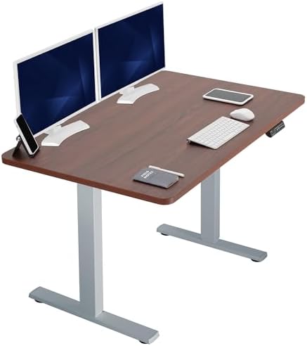  VIVO DESK-KIT-1B7B-36 - Escritorio eléctrico de pie de 71 x 36 pulgadas, ajuste de altura de memoria, serie 1B, marco negro con parte superior negra