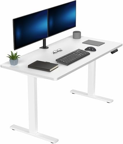  VIVO DESK-KIT-1B7B-36 - Escritorio eléctrico de pie de 71 x 36 pulgadas, ajuste de altura de memoria, serie 1B, marco negro con parte superior negra