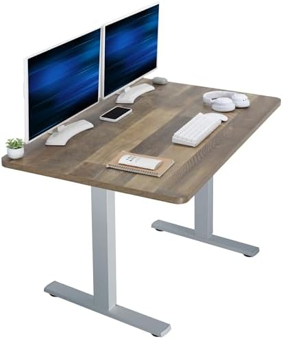  VIVO DESK-KIT-1B7B-36 - Escritorio eléctrico de pie de 71 x 36 pulgadas, ajuste de altura de memoria, serie 1B, marco negro con parte superior negra