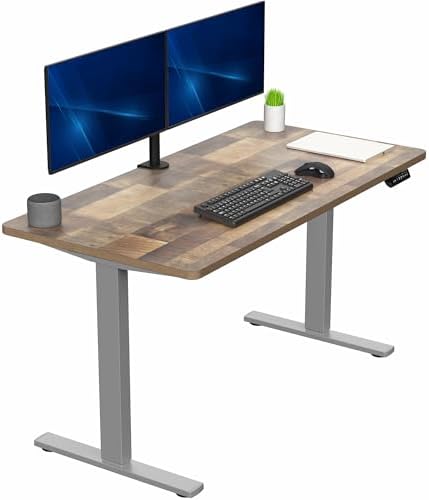  VIVO DESK-KIT-1B7B-36 - Escritorio eléctrico de pie de 71 x 36 pulgadas, ajuste de altura de memoria, serie 1B, marco negro con parte superior negra