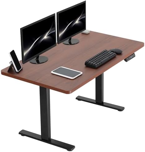  VIVO DESK-KIT-1B7B-36 - Escritorio eléctrico de pie de 71 x 36 pulgadas, ajuste de altura de memoria, serie 1B, marco negro con parte superior negra