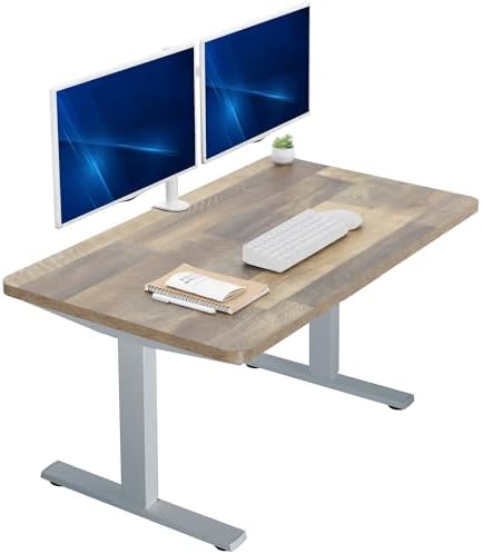  VIVO DESK-KIT-1B7B-36 - Escritorio eléctrico de pie de 71 x 36 pulgadas, ajuste de altura de memoria, serie 1B, marco negro con parte superior negra