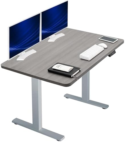  VIVO DESK-KIT-1B7B-36 - Escritorio eléctrico de pie de 71 x 36 pulgadas, ajuste de altura de memoria, serie 1B, marco negro con parte superior negra