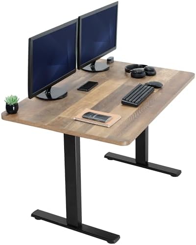 VIVO DESK-KIT-1B7B-36 - Escritorio eléctrico de pie de 71 x 36 pulgadas, ajuste de altura de memoria, serie 1B, marco negro con parte superior negra