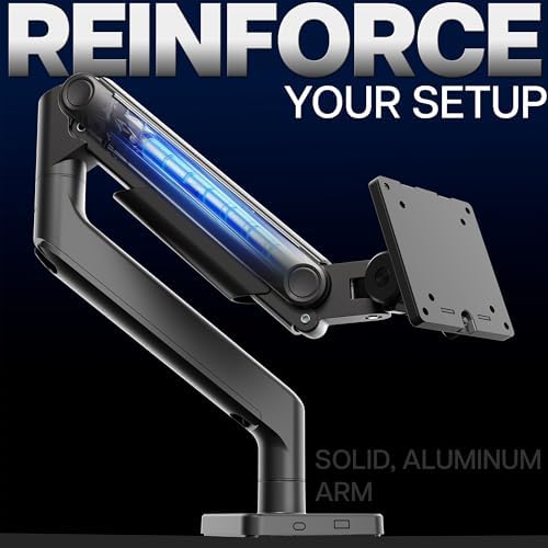 VIVO Heavy Duty Aluminum Ultrawide Monitor Tension Arm for up to 49 inch Screens  Holds 44 lbs  Premium Desk Mount Stand Designed for Samsung Odyssey G9 and More  Black  STAND V101V