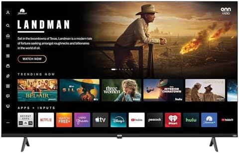 VIZIO Onn 55S4V1 55 Class 4K UHD Powered Smart TV  Seamless Streaming  & Compatible with Apple AirPlay  Google Home  and Alexa  Renewed 