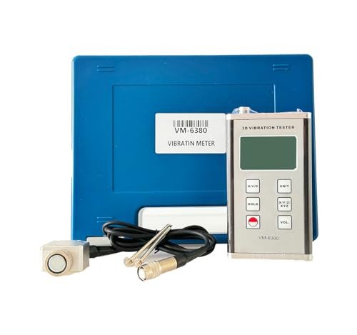 VM 6380 3D Vibration Meter Tester VM6380 3 Axis Digital Vibration Gauge for Moving Machinery Mechanical Vibration Meters