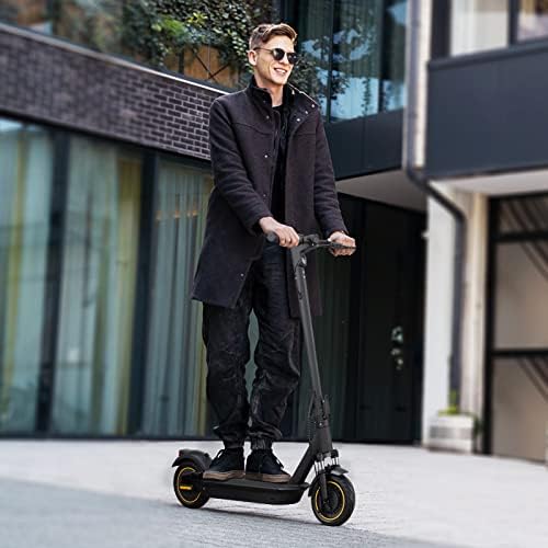 VOLPAM Electric Scooter  350W/500W Powerful Motor  8 5/10 Solid Tires  19/22Mph  28/23/21/16 Miles Max Range  Dual Braking