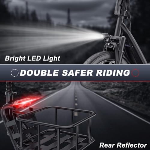 VOLPAM Electric Scooter  350W/500W Powerful Motor  8 5/10 Solid Tires  19/22Mph  28/23/21/16 Miles Max Range  Dual Braking