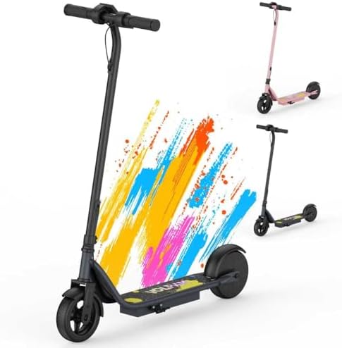 VOLPAM Electric Scooter  350W/500W Powerful Motor  8 5/10 Solid Tires  19/22Mph  28/23/21/16 Miles Max Range  Dual Braking
