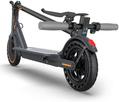 VOLPAM Electric Scooter  350W/500W Powerful Motor  8 5/10 Solid Tires  19/22Mph  28/23/21/16 Miles Max Range  Dual Braking