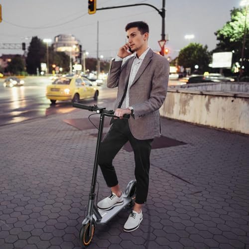 VOLPAM Electric Scooter  350W/500W Powerful Motor  8 5/10 Solid Tires  19/22Mph  28/23/21/16 Miles Max Range  Dual Braking
