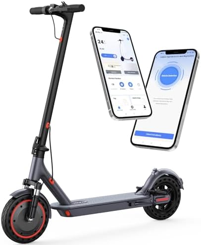 VOLPAM Electric Scooter  350W/500W Powerful Motor  8 5/10 Solid Tires  19/22Mph  28/23/21/16 Miles Max Range  Dual Braking
