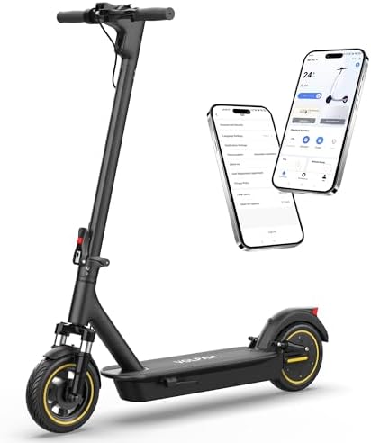 VOLPAM Electric Scooter  350W/500W Powerful Motor  8 5/10 Solid Tires  19/22Mph  28/23/21/16 Miles Max Range  Dual Braking