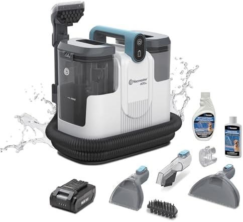 Vacmaster SCB1001H 0101 - Máquina limpiadora de manchas con calefacción serie 500, succión de potencia de 16 Kpa con herramientas versátiles para mascotas, alfombras de área y sofás