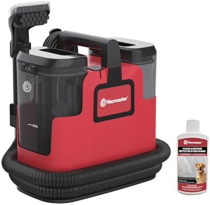 Vacmaster SCB1001H 0101 - Máquina limpiadora de manchas con calefacción serie 500, succión de potencia de 16 Kpa con herramientas versátiles para mascotas, alfombras de área y sofás