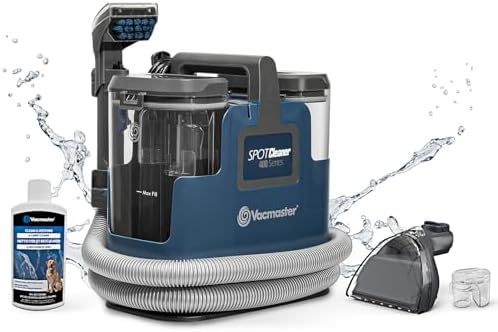 Vacmaster SCB1001H 0101 - Máquina limpiadora de manchas con calefacción serie 500, succión de potencia de 16 Kpa con herramientas versátiles para mascotas, alfombras de área y sofás