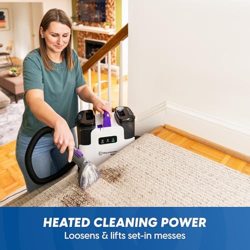 Vacmaster SCB1001H 0101 - Máquina limpiadora de manchas con calefacción serie 500, succión de potencia de 16 Kpa con herramientas versátiles para mascotas, alfombras de área y sofás