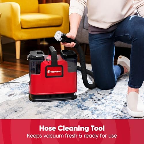 Vacmaster SCB301 400 Series Portable Carpet & Upholstery Spot Cleaner Machine  15Kpa Power Suction with Versatile Tools for Pets  Area Rugs and Couches