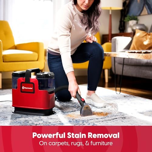Vacmaster SCB301 400 Series Portable Carpet & Upholstery Spot Cleaner Machine  15Kpa Power Suction with Versatile Tools for Pets  Area Rugs and Couches