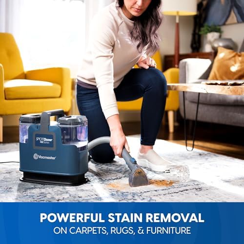 Vacmaster SCB301 400 Series Portable Carpet & Upholstery Spot Cleaner Machine  15Kpa Power Suction with Versatile Tools for Pets  Area Rugs and Couches