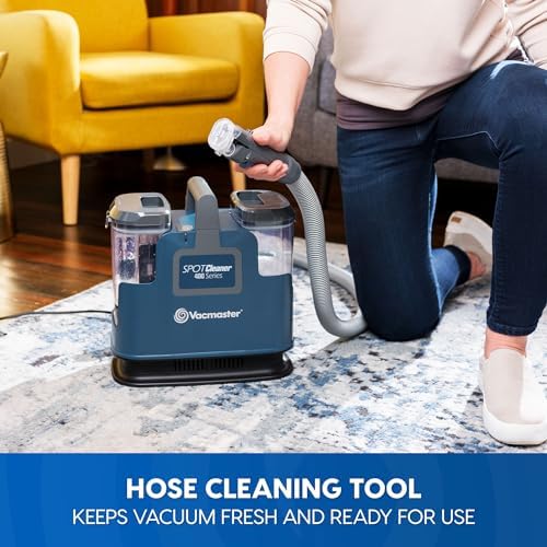 Vacmaster SCB301 400 Series Portable Carpet & Upholstery Spot Cleaner Machine  15Kpa Power Suction with Versatile Tools for Pets  Area Rugs and Couches
