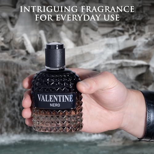 Valentine Nero for Men   Woody Aromatic Fragrance with Floral and Mineral Notes   Masculine Scent   100ml