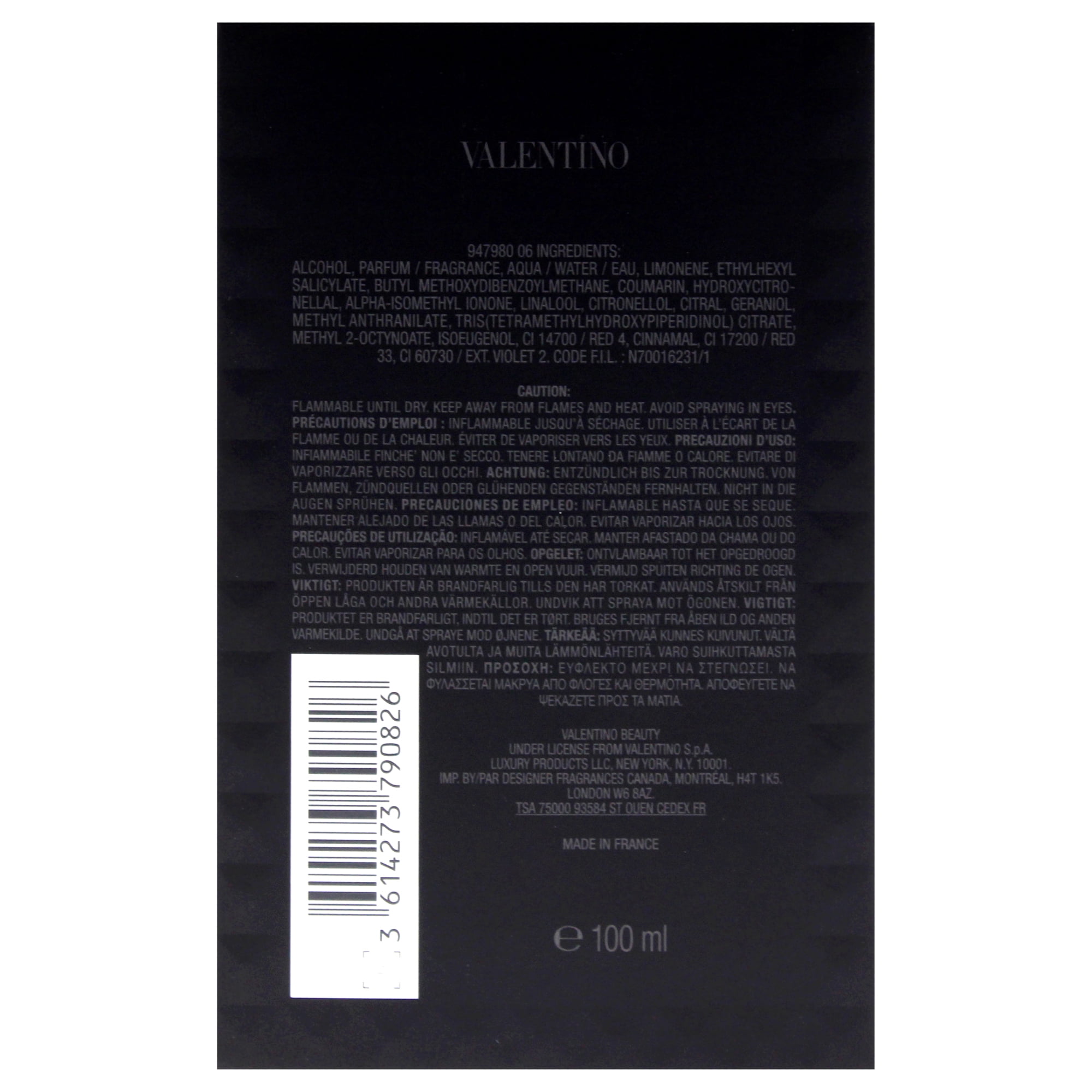 Valentino Uomo Born In Roma Intense   3 4 oz EDP Spray