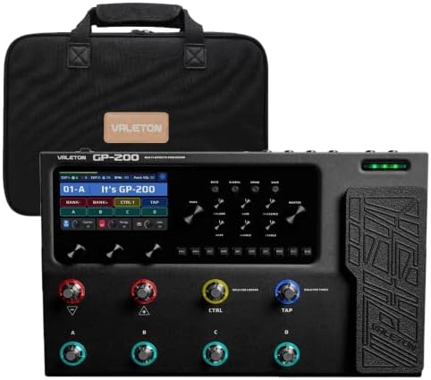 Valeton GP200 Multi Effects Processor   Gig Bag Black Bundle