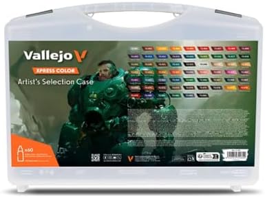 Vallejo   Artist s Selection Case   Xpress Color Range   Modeling Acrylic Paints   60 Bottles x 18 ml  0 60 fl oz  