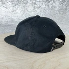 Vans Off the Wall Snap Back Black Cap White Embroidered Logo Checkered Underbill