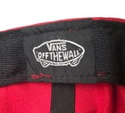 Vans Red Off The Wall Flat Bill Cap Hat SnapBack Skate Wear