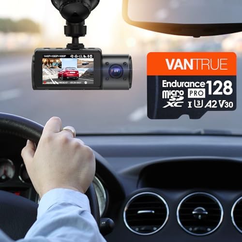 Vantrue 512GB microSDXC UHS I U3 4K UHD Video High Speed Transfer Monitoring SD Card with Adapter for Dash Cams  Body Cams  Action Camera  Surveillance & Security Cams