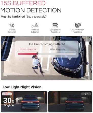 Vantrue E1 Pro 4K Mini Dash Cam Front  STARVIS 2 PlatePix HDR Night Vision Car Camera  Built in 5G WiFi GPS  1 54 IPS Screen  Voice Control  24/7 Buffered Parking Mode  Support 1TB Max