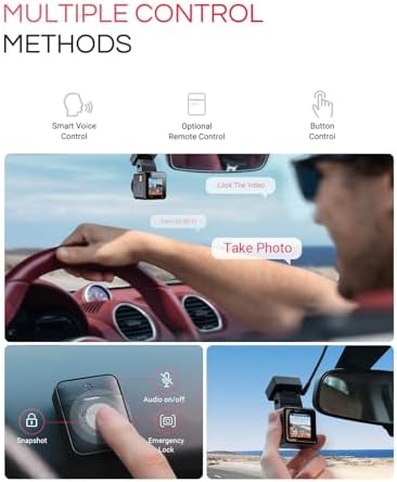 Vantrue E1 Pro 4K Mini Dash Cam Front  STARVIS 2 PlatePix HDR Night Vision Car Camera  Built in 5G WiFi GPS  1 54 IPS Screen  Voice Control  24/7 Buffered Parking Mode  Support 1TB Max