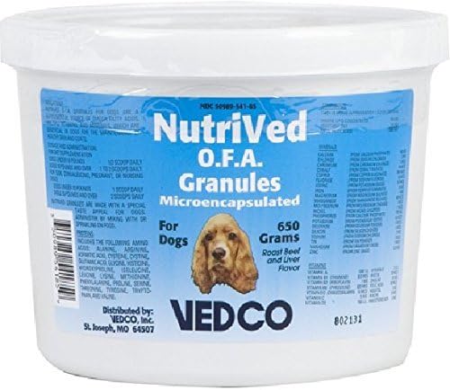 Vedco Nutrived O F A  Granules for Dogs  650 gm