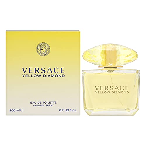 Versace Yellow Diamond - Eau de Toilette en espray para mujer, 6.7 oz