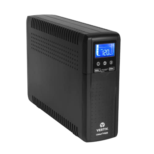 Vertiv Liebert PSA5 UPS   1000VA/600W 120V Line Interactive AVR Tower UPS  10 outlets  2 USB Charging Ports  Battery Backup w/ Surge Protection  3 year warranty  Energy Star Certified  PSA5 1000MT120 