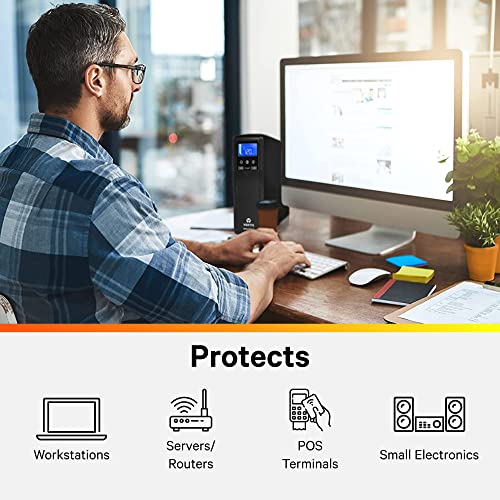 Vertiv Liebert PSA5 UPS   1000VA/600W 120V Line Interactive AVR Tower UPS  10 outlets  2 USB Charging Ports  Battery Backup w/ Surge Protection  3 year warranty  Energy Star Certified  PSA5 1000MT120 