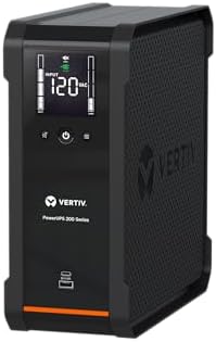 Vertiv Liebert PowerUPS 200, PSA6-1500LVT, UPS interactivo de línea 1440VA/935W, batería de reserva y protector de sobretensión, AVR, 10 tomacorrientes, carga USB C+A, garantía de 3 años