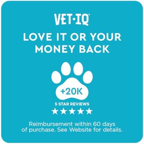 VetIQ 8 in One Multifunctional Supplement for Dogs  Supports Hip & Joint  Urinary Tract  Immune System  Skin Health and Heart Health  Soft Chews  Made in the USA  60 Count
