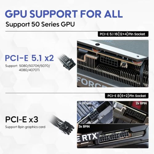 Vetroo 850W Power Supply Dual PCIe 5 1 ATX 3 1 Ready  80 Plus Gold Full Modular  Quiet Operation with 120mm FDB Fan  10 Year Warranty   Black